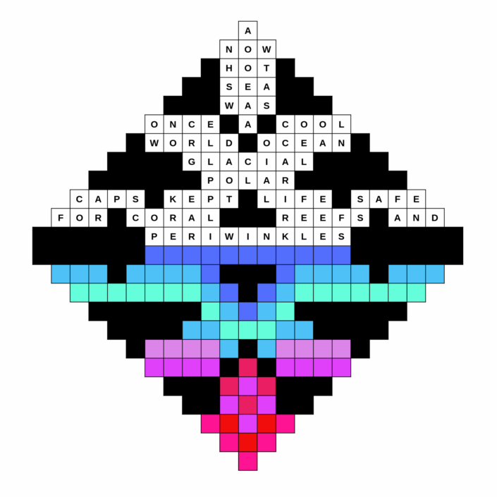 Willie Marlowe Visual Poetry Diamond Ziggurat #1