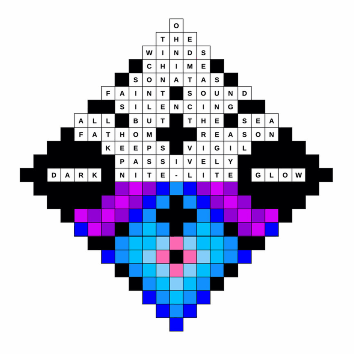 Willie Marlowe Visual Poetry Diamond Ziggurat #6