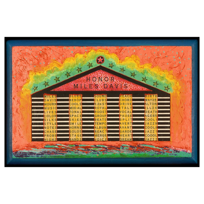 Willie Marlowe Visual Poetry Honor Miles Davis