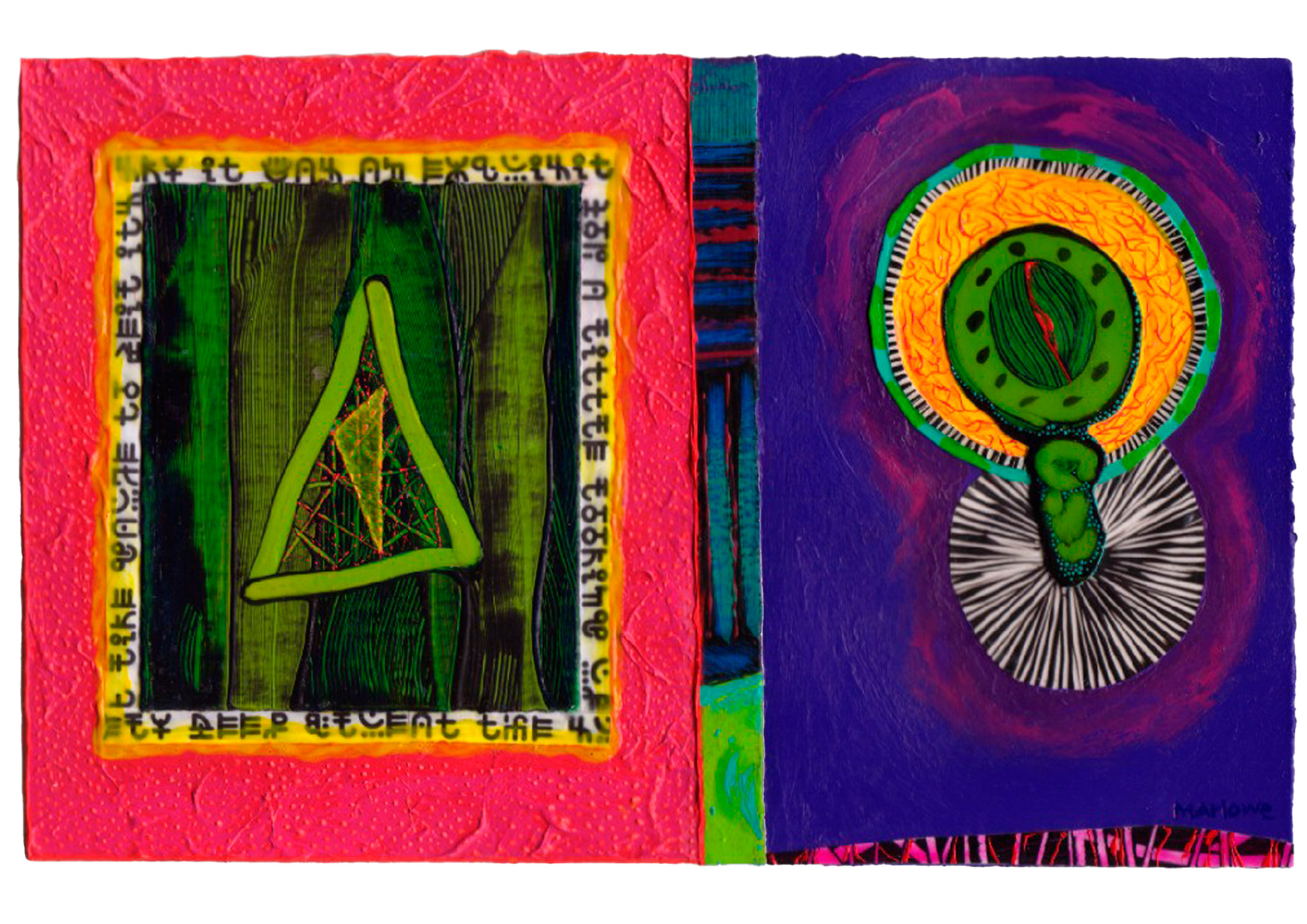 Willie Marlowe Collage Diptych #IV