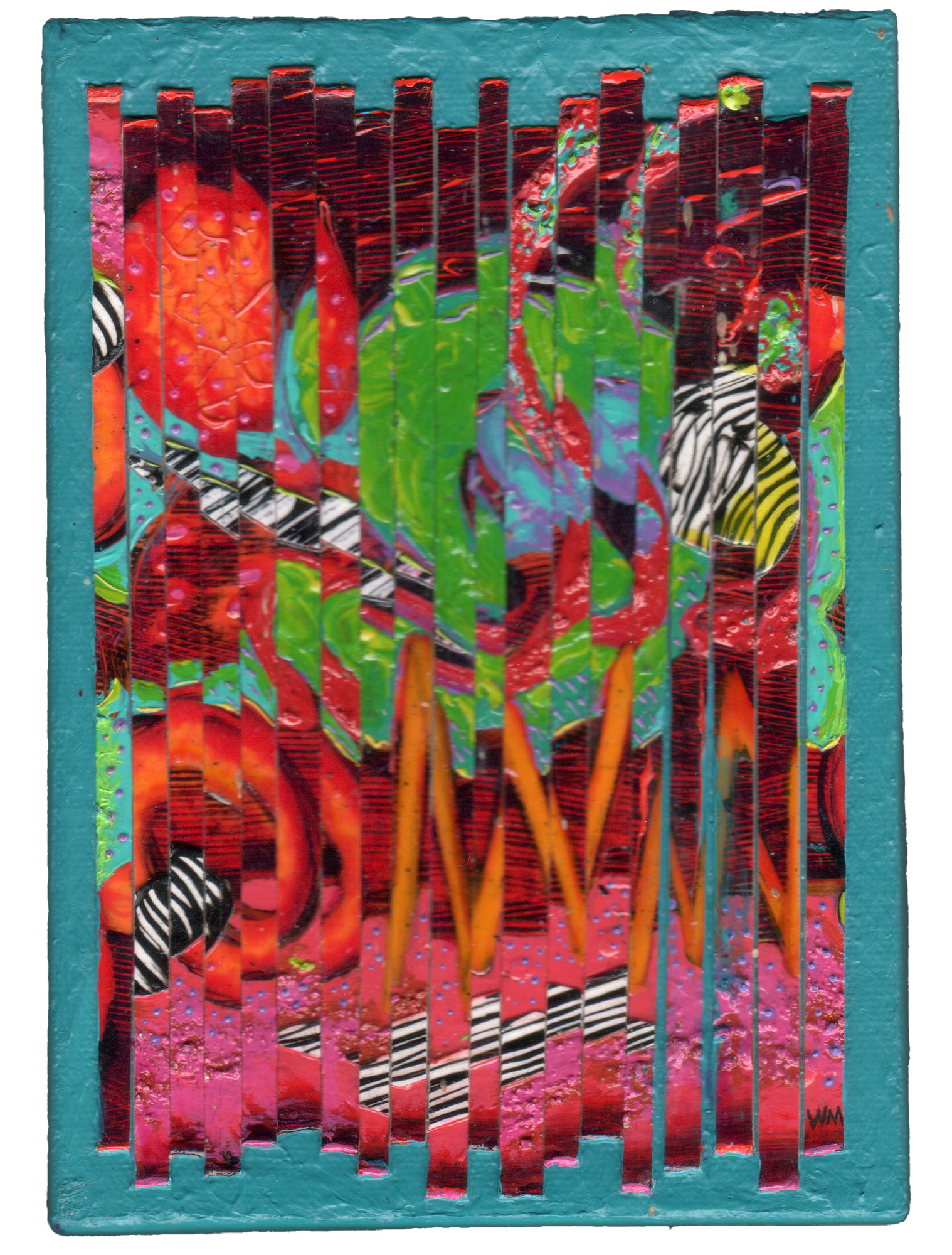 Willie Marlowe Painted and Sliced Paper #3