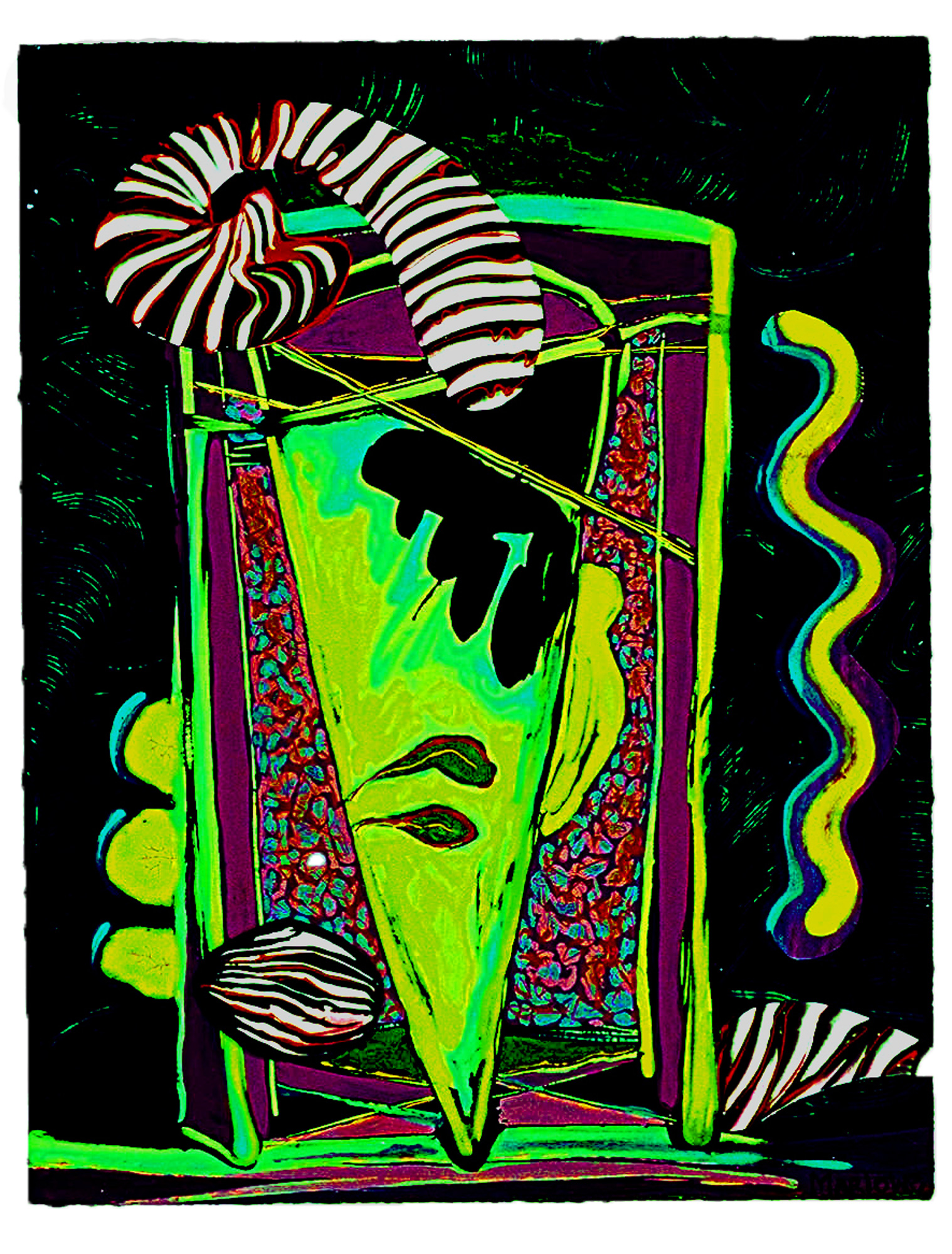 Willie Marlowe Phosphorescent Pendentive