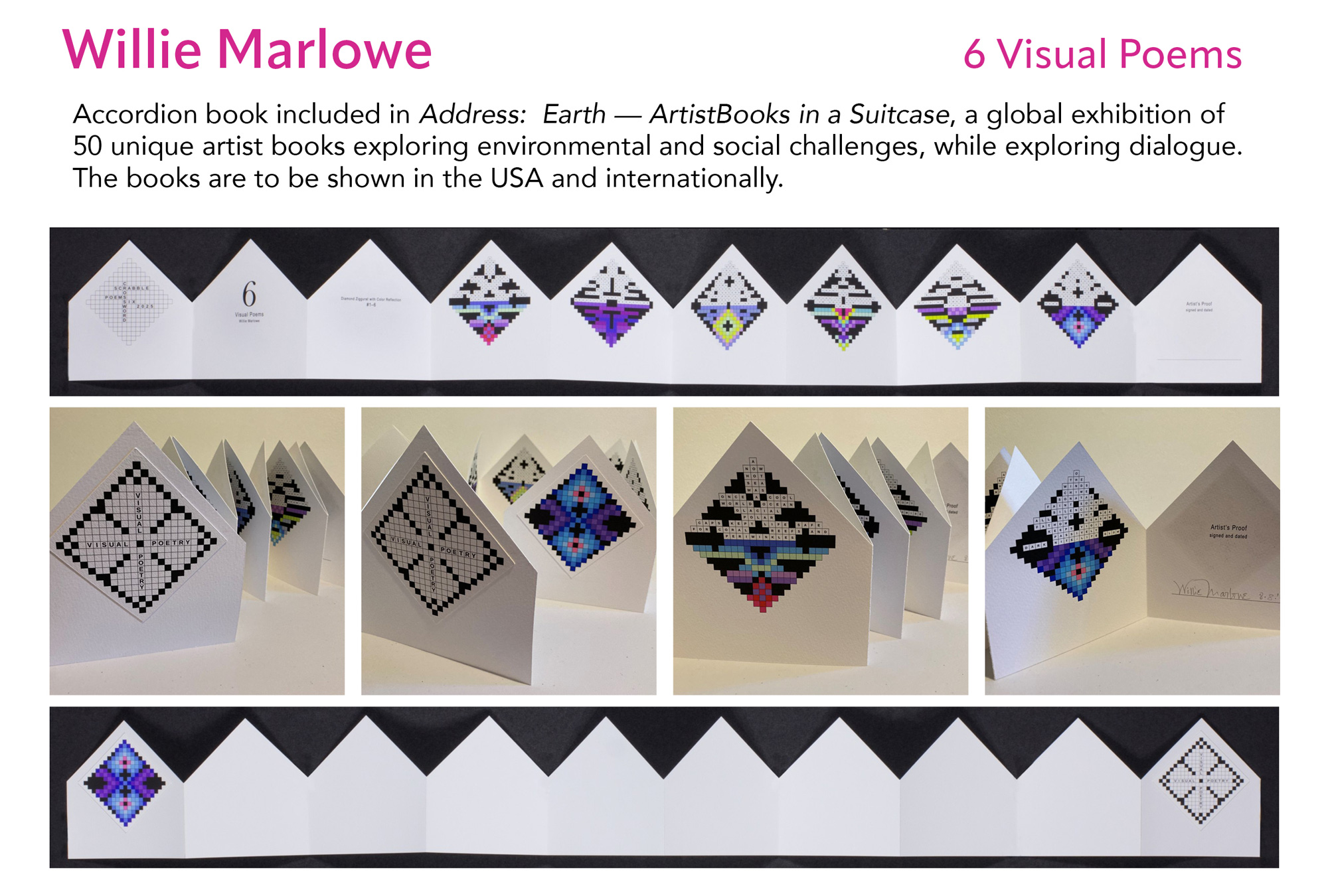 6 Visual Poems Accordion Book